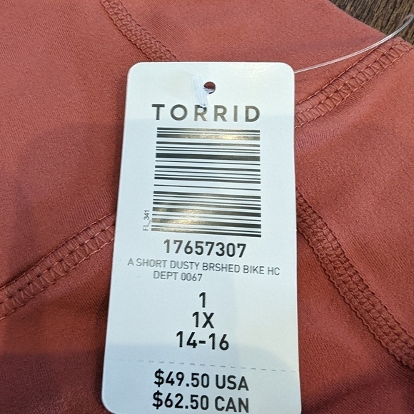 NWT Torrid Happy Camper Performance jersey 9" Active Bike short 2x - Picture 11 of 15